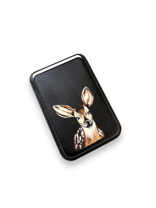 Deer on phone cardholder