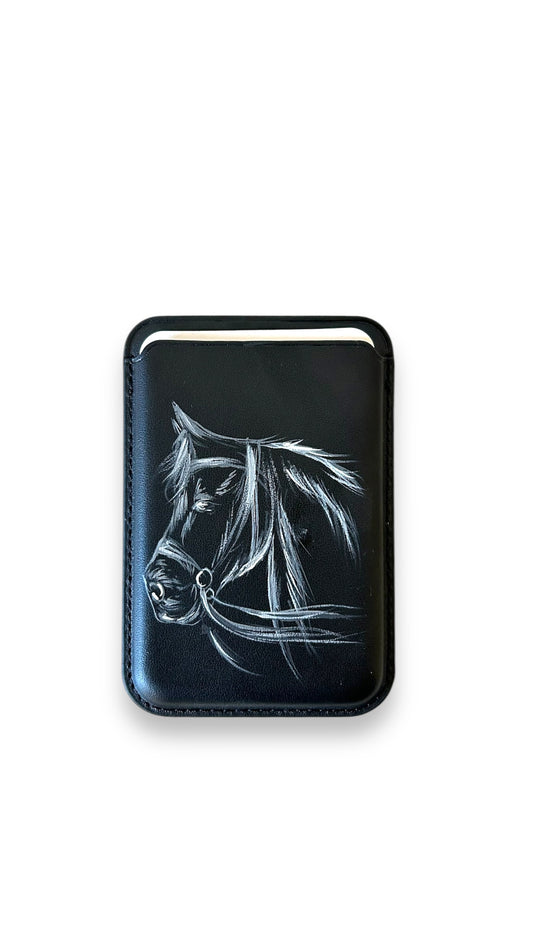 Horse on phone cardholder