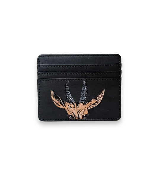 Arabian deer - Simple black card holder